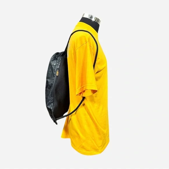 Jordan Jump Man Black Pattern Padded Drawstring Gym Bag